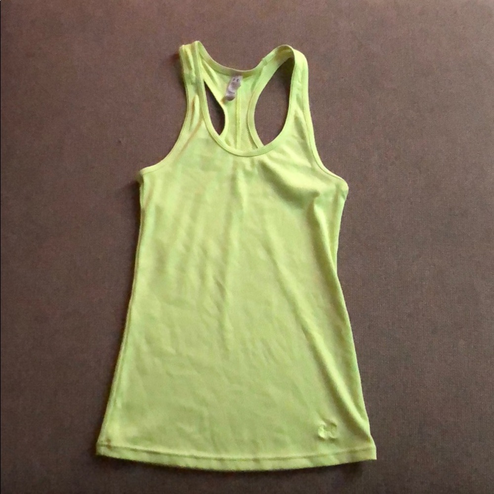 Under armour heat gear yellow tank
